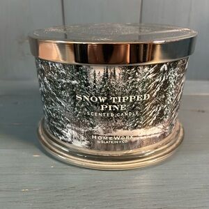 HomeWorx Snow Tipped Pine Scented Candle - Silver (New)